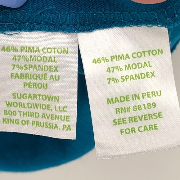 Lilly Pulitzer Teal Ruffle SAMIRA V Neck Shirt XS - Picture 6 of 8